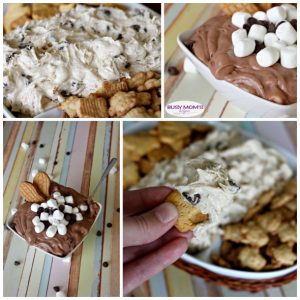 Back to School Snack Dip Recipes / S'mores Dip & Cookie Dough Dip #PackSnacksTheyLove #ad