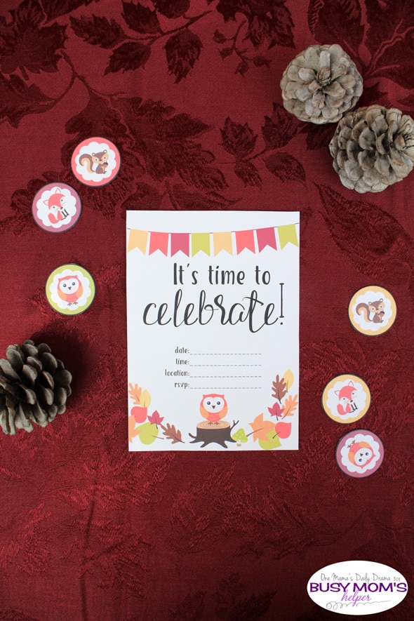 Fall Printable Party Invitations