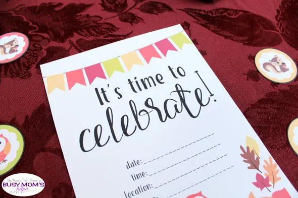 Printable fall party invitation | One Mama's Daily Drama for Busy Mom's Helper