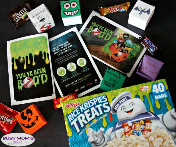 Printable Halloween BOOing Boxes / a great idea for 'You've Been BOO'd' #BOOItForward @Walmart #ad