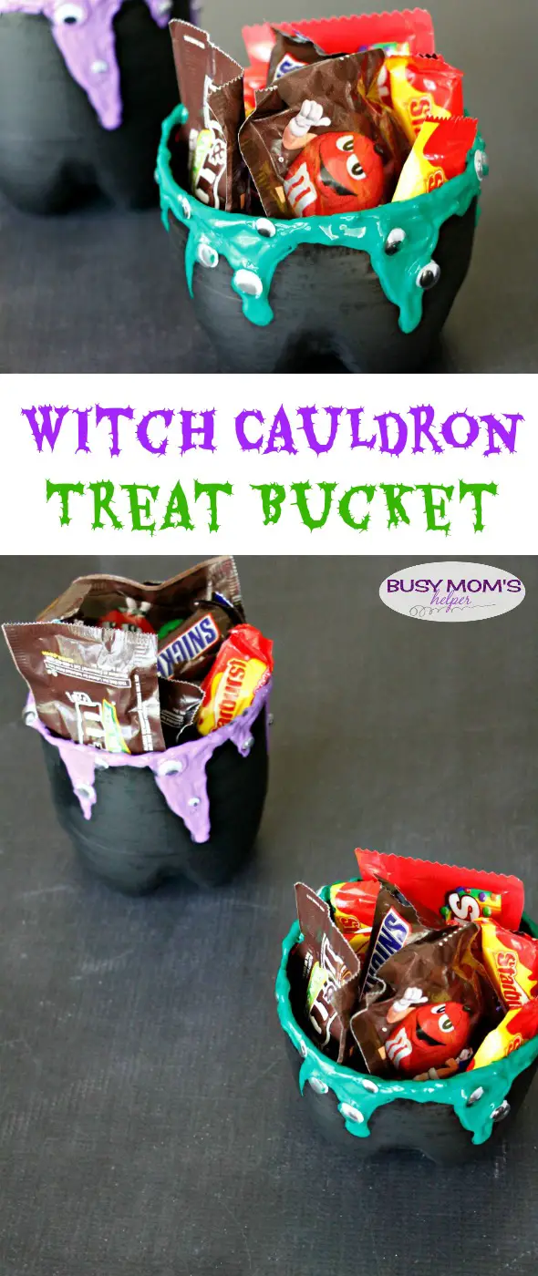 Witch Cauldron Treat Bucket Craft