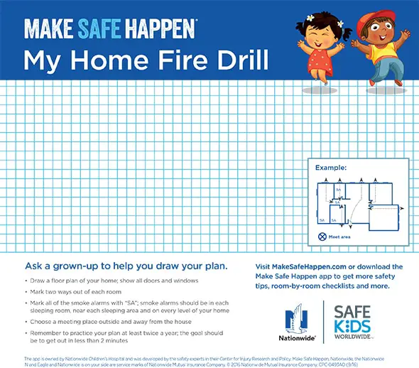 Is Your Family Prepared in Case of a Home Fire? #HomeFireDrillDay #MakeSafeHappen #IC #ad