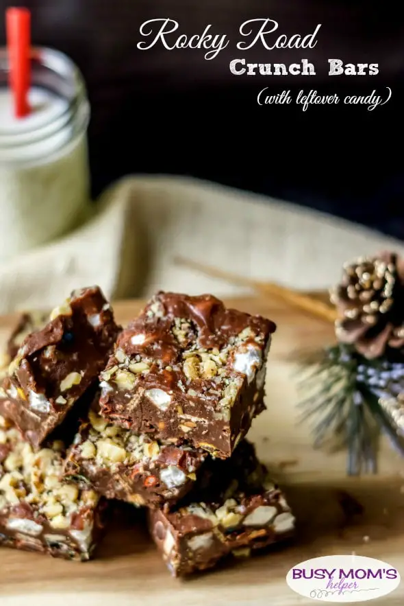 Rocky Road Crunch Bars with Leftover Candy
