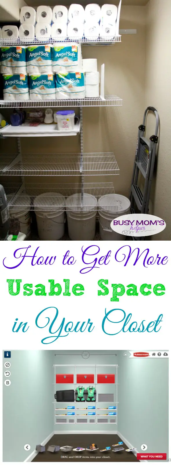How to get More Usable Space in Your Closet #ad #WinterizeYourClosets