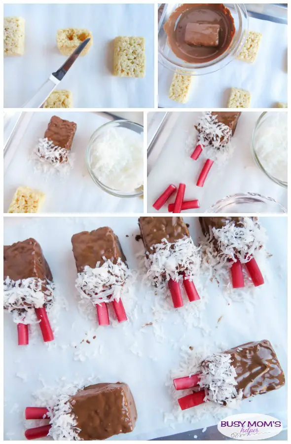 Cute Santa Chimney Treats / Uh-oh, Santa is stuck in the chimney in these fun and easy Christmas treats!