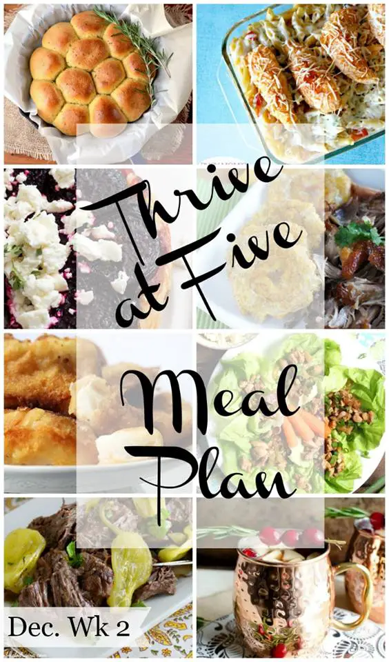 Thrive at Five Meal Plan 5