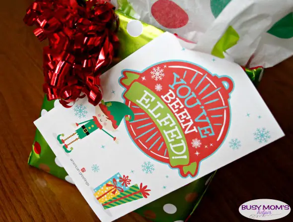 You've Been ELFED Printables! Lovely & fun ELFED kits with printable boxes and cards! #MerryAndBright #ad