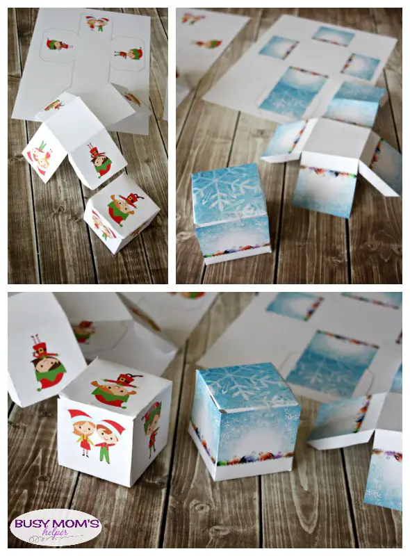 You've Been ELFED Printables! Lovely & fun ELFED kits with printable boxes and cards! #MerryAndBright #ad