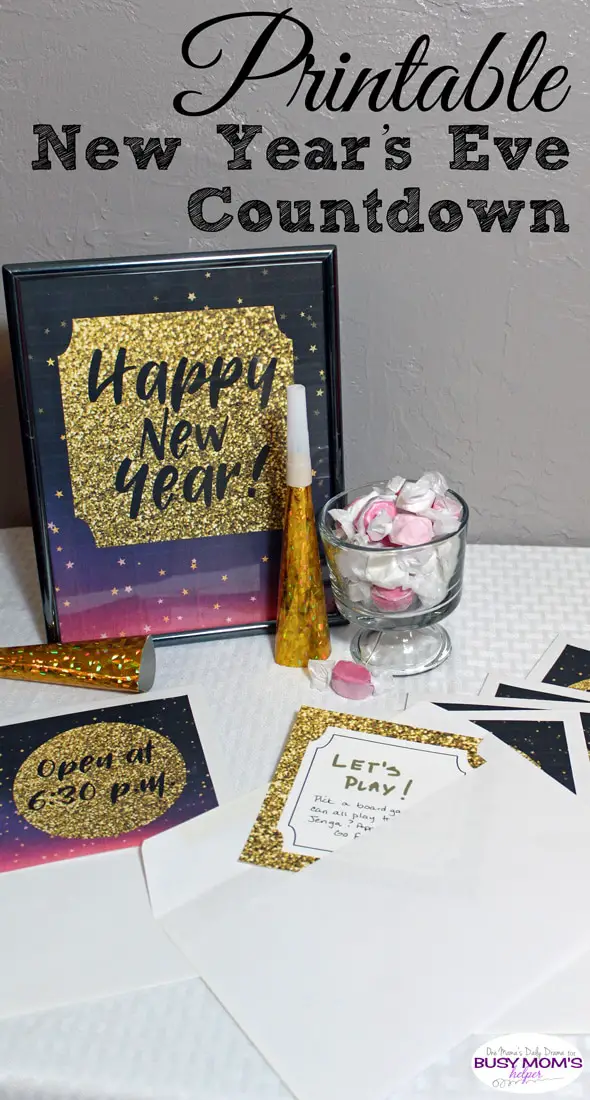 Printable New Year's Eve Countdown
