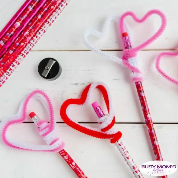 Valentine Heart Pencil Toppers