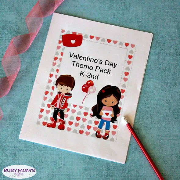 Valentine's Day K-2nd Activity Pack / Playful Learning Activities with a fun Valentine's Day Theme / Free Printable