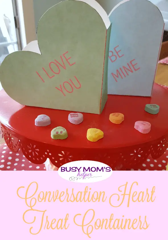 Conversation Heart Treat Containers