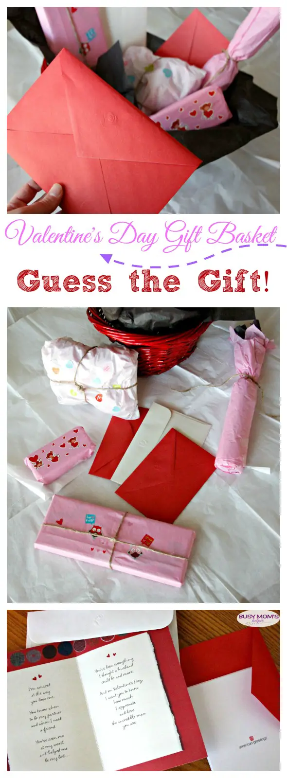 Valentine's Day Gift Basket: Guess the Gift! A playful and creative way to give to your sweetie this holiday #MyTuesdayValentine #ad