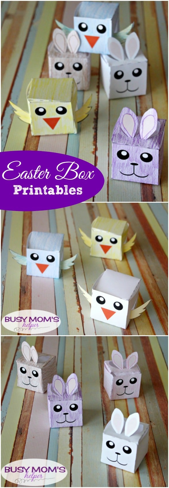 Easter Box Printables - a fun Easter gift or craft idea!