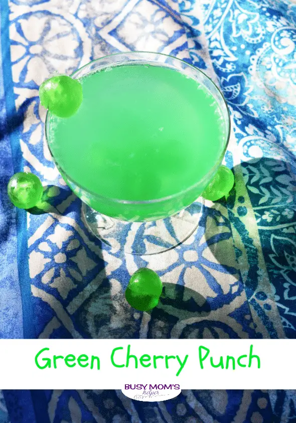 Green Cherry Punch - Busy Mom's Helper