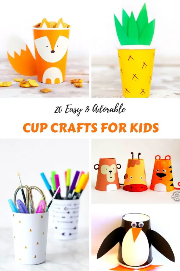 20 Easy & Adorable Cup Crafts for Kids