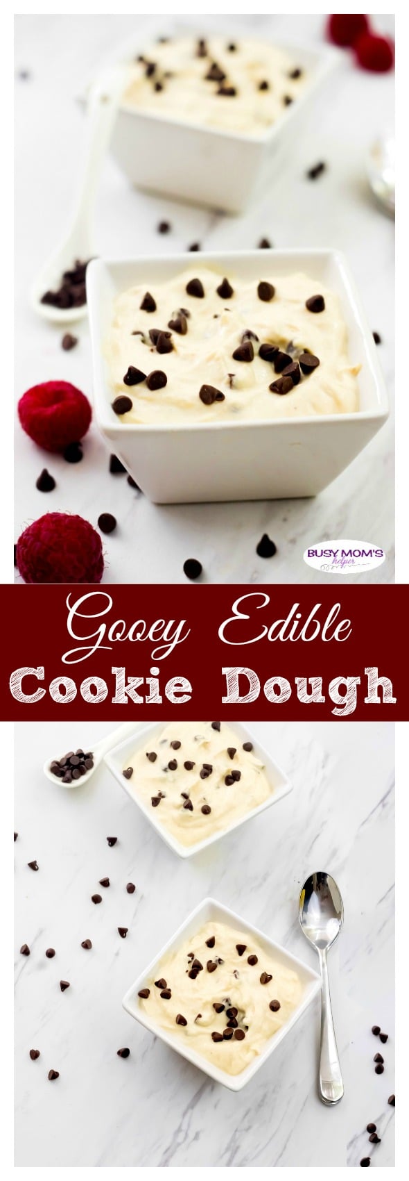 Gooey Edible Cookie Dough / Healthier Snack Recipe 