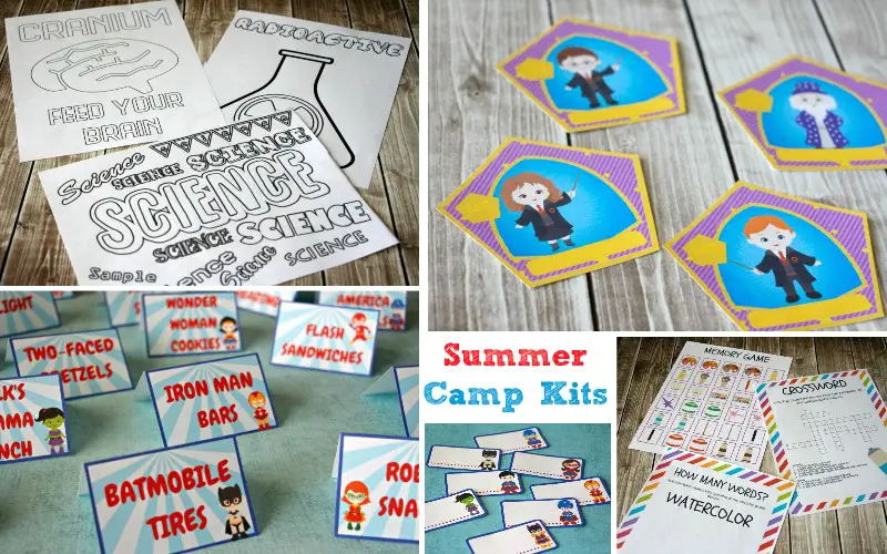 Summer Camp Kits #ad Earn extra money this summer throwing a fantastic summer camp for kids - our camp kits have all the instructions, tips, recipes, tutorials, crafts & lots of printables to get you going!