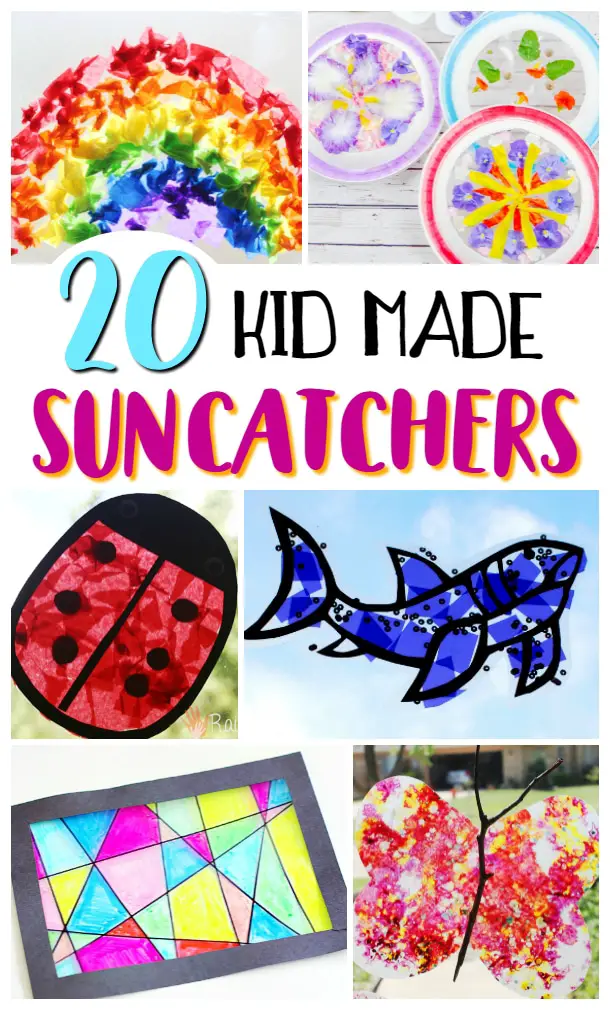 20 Kid Made Suncatchers / A list of great kid activities for the summer break!