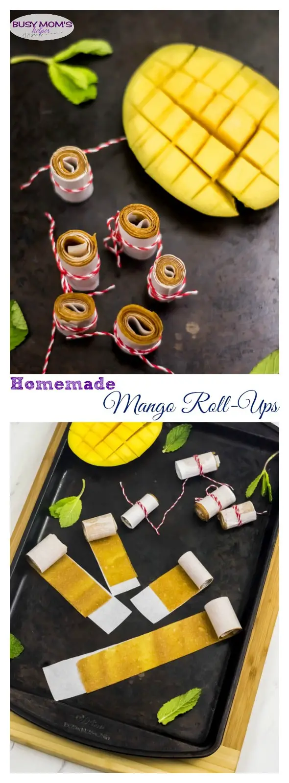 Homemade Mango Roll Ups / a great healthy afternoon snack idea, some homemade fruit roll ups