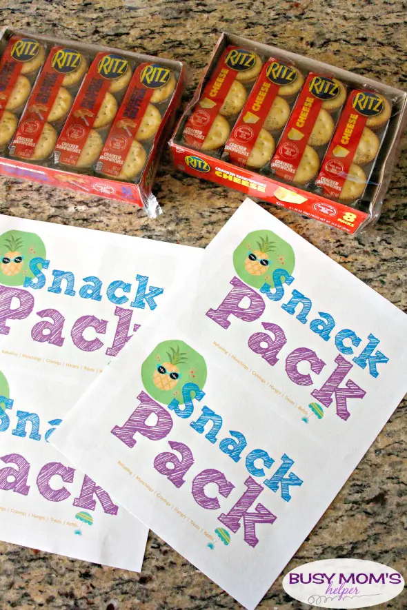 Free On-The-Go Snack Printable #ad #RITZFilledBackToSchool