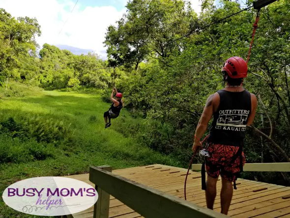 Ziplining in Hawaii with Outfitters Kaua'i #Ad #KauaiDiscovery
