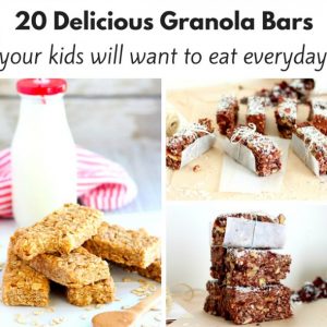 20 Delicious Granola Bar Recipes your kids will love!