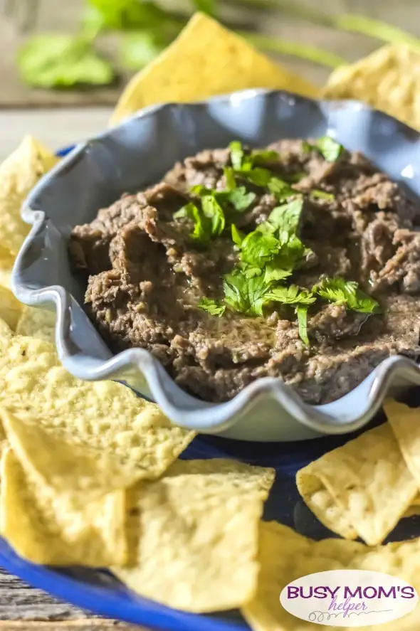 Party Ready Black Bean Dip / a great side dish or appetizer for a party