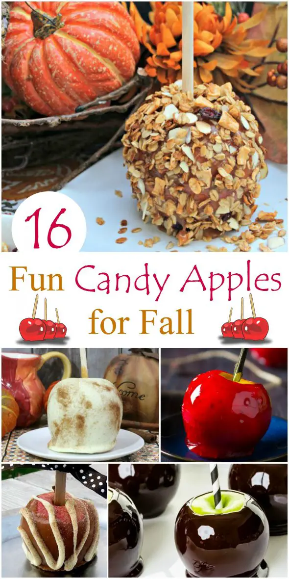 16 Fun Candy Apples for Fall