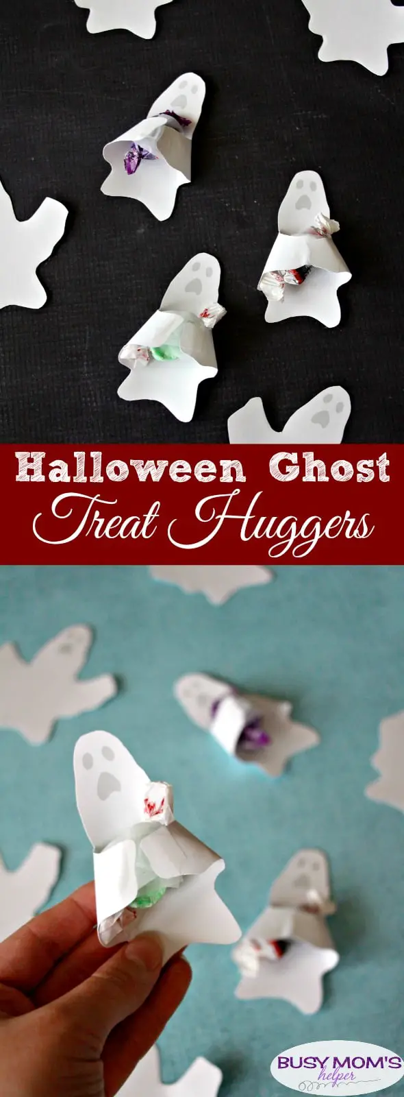 Halloween Ghost Treat Huggers free printable