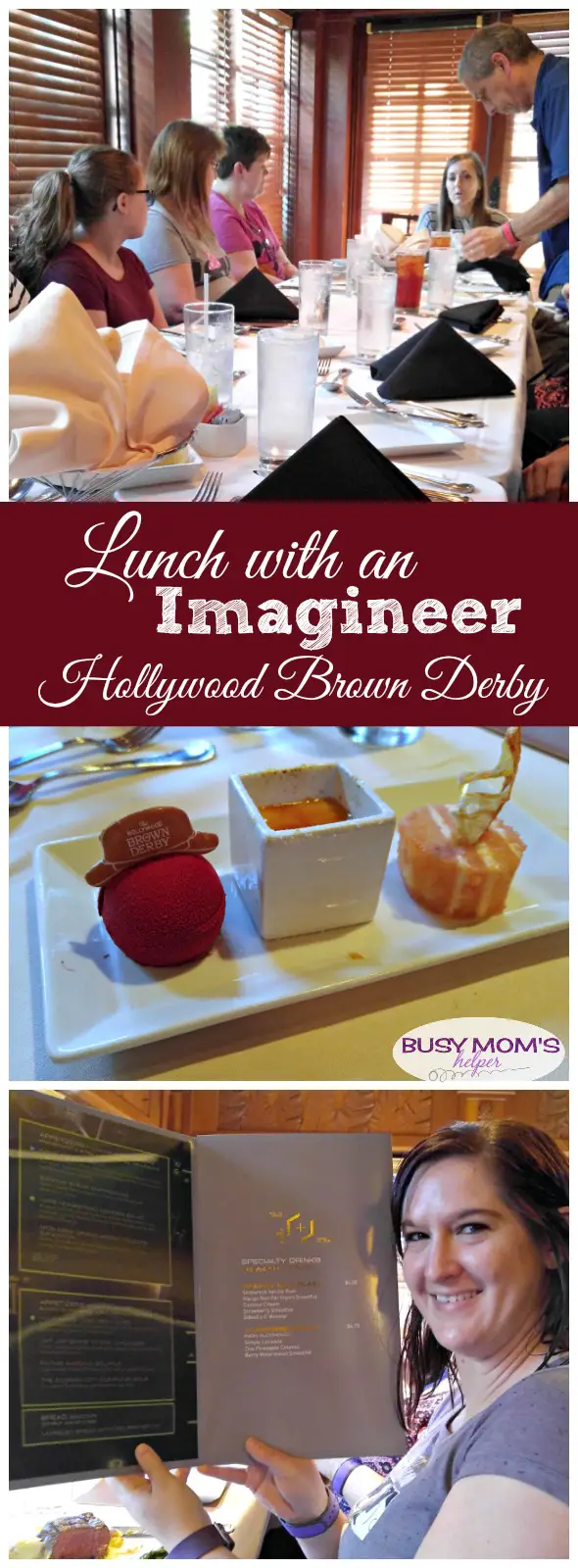 Lunch with an Imagineer at Hollywood Brown Derby / Walt Disney World Orlando / Hollywood Studios / a great experience to dine with an Imagineer