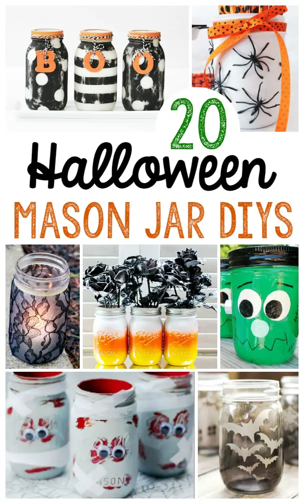 20 DIY Halloween Mason Jar Crafts