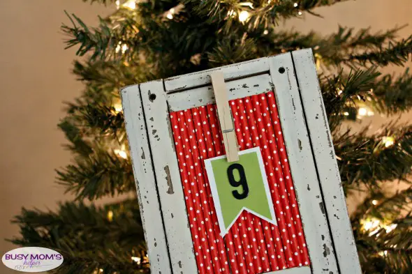 DIY Christmas Countdown - a great holiday craft that's fun, simple & quick to make!