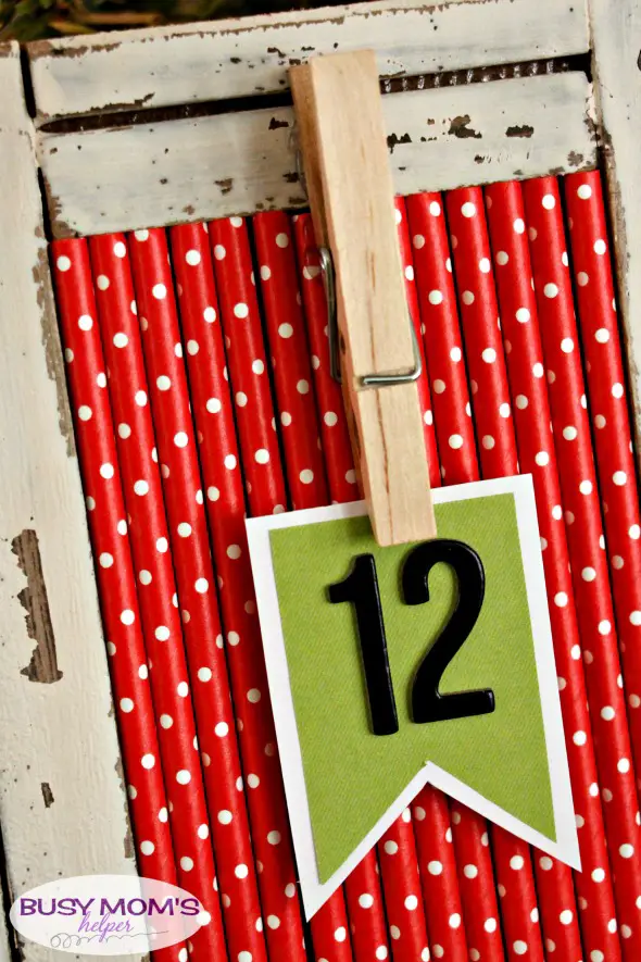 DIY Christmas Countdown - a great holiday craft that's fun, simple & quick to make!