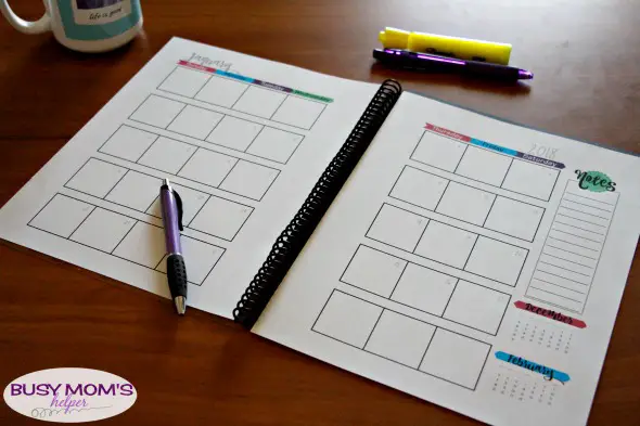 Free Printable 2018 Planner & 2018 Calendar #planner #calendar #freeprintable #printable2018planner #printable2018calendar #organizing #homemanagement #timemanagement