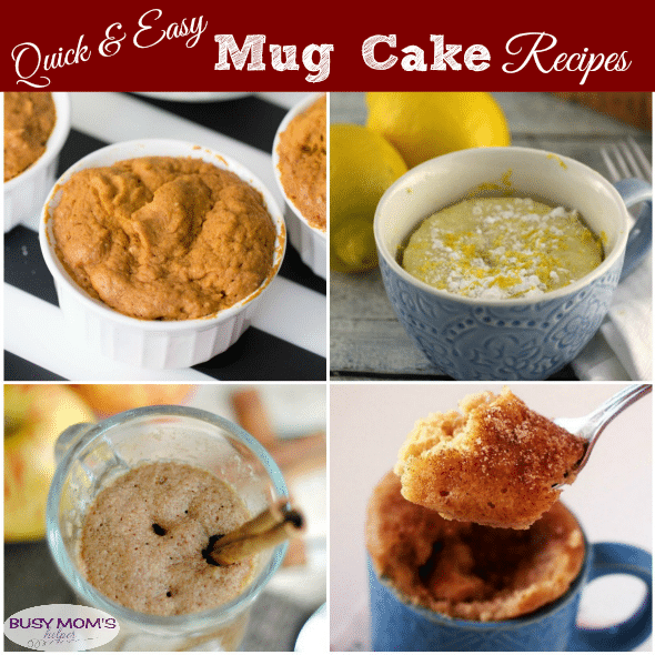 15 Quick & Easy Mug Cake Recipes