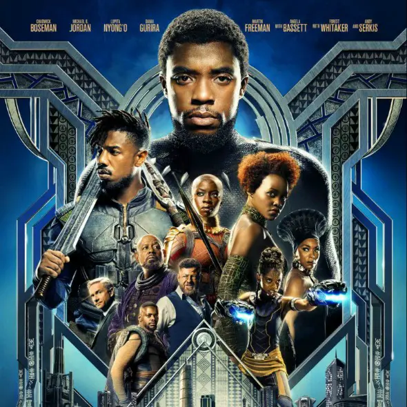 Black Panther Movie is beautiful, exciting, touching & a definite must-see! #blackpanther #movie #theater #marvel #superhero #disney