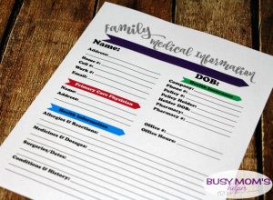 Family Home Binder Printables