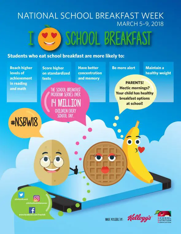 Mornings Saved by School Breakfast - celebrate National School Breakfast Week with us March 5th-9th 2018! #AD #NSBW18 #SchoolBreakfast #TrayTalk