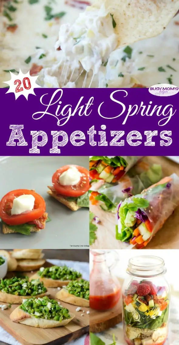 20 Light Spring Appetizer Recipes #roundup #appetizer #recipe #springfood #food