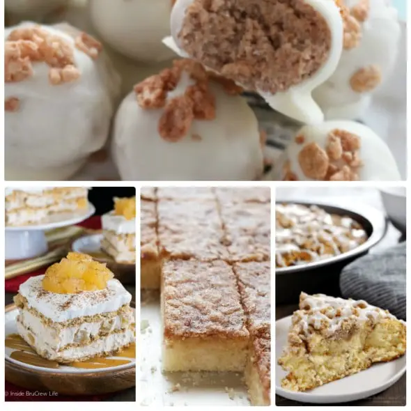 Delicious Cinnamon Desserts #recipe #food #dessert #snack #cinnamon #roundup #tasty