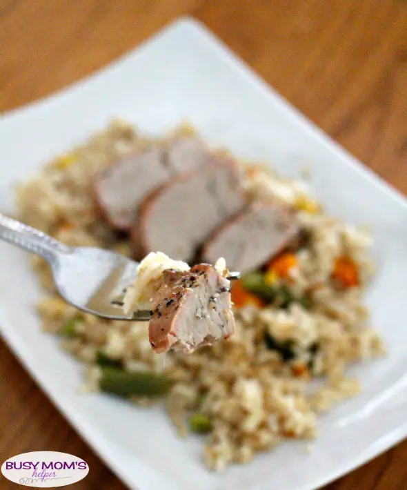 Grilled Pork with Tinfoil Fried Rice #ad #RealFlavorRealFast #recipe #grilling #marinatedpork #friedrice #sidedish #grillingrecipe