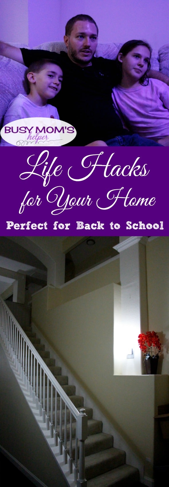 Life Hacks for Your Home / Ways to help your schedule with back to school & year round! #AD #PhilipsHue #myhue @philipslights