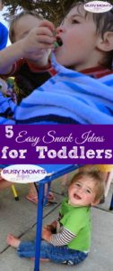 5 Easy Snack Ideas for Toddlers #toddlers #snack #snacktime #snackideas #toddlersnacks #kids
