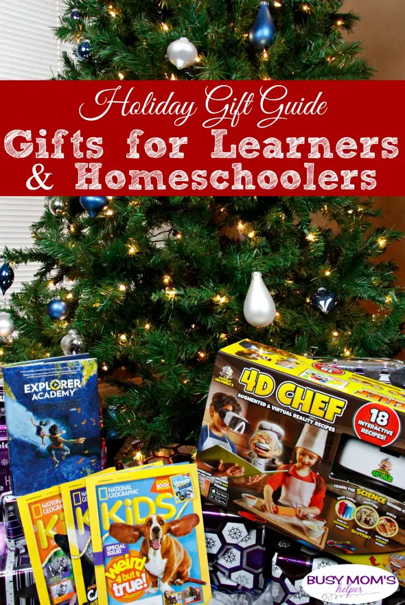 Holiday Gift Guide: Gifts for Learners & Homeschoolers / great gift ideas for kids who love to learn or gift ideas for homeschool! #holidaygiftguide #giftideas #giftguide #kidswholovetolearn #homeschool #learning #educational #learninggifts #educationalgifts #homeschoolgifts #homeschoolers