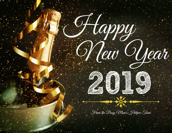 Happy New Year 2019 from the Busy Mom's Helper Team
