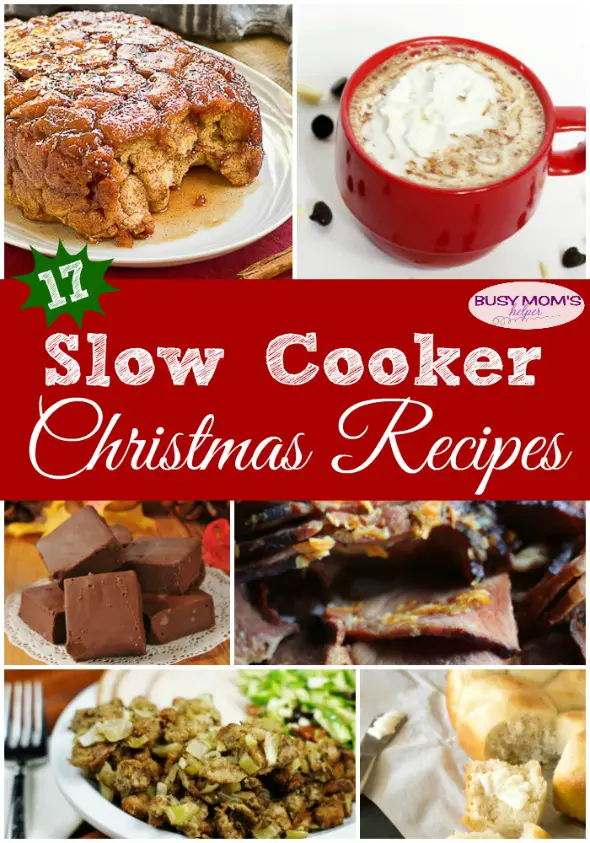 17 Slow Cooker Christmas Recipes #roundup #food #slowcooker #christmas #christmasfood #crockpot #christmasrecipes