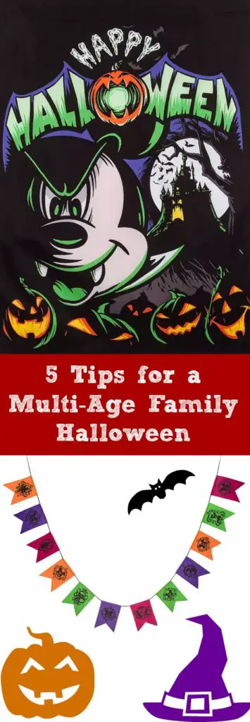 5 Tips for a Multi-Age Family Halloween - how to handle a big age gap during Halloween #ad #shopdisney #halloween