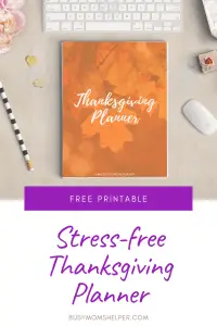Free Printable Stress-Free Thanksgiving Planner #printable #thankgiving #freeprintable