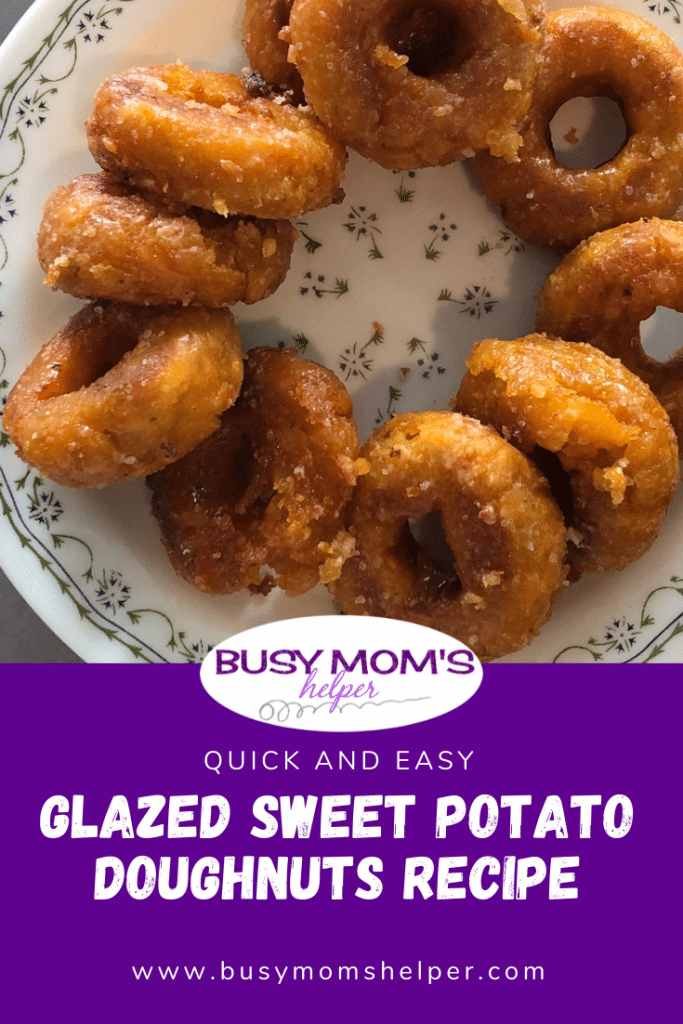Quick and Easy Glazed Sweet Potato Doughnuts